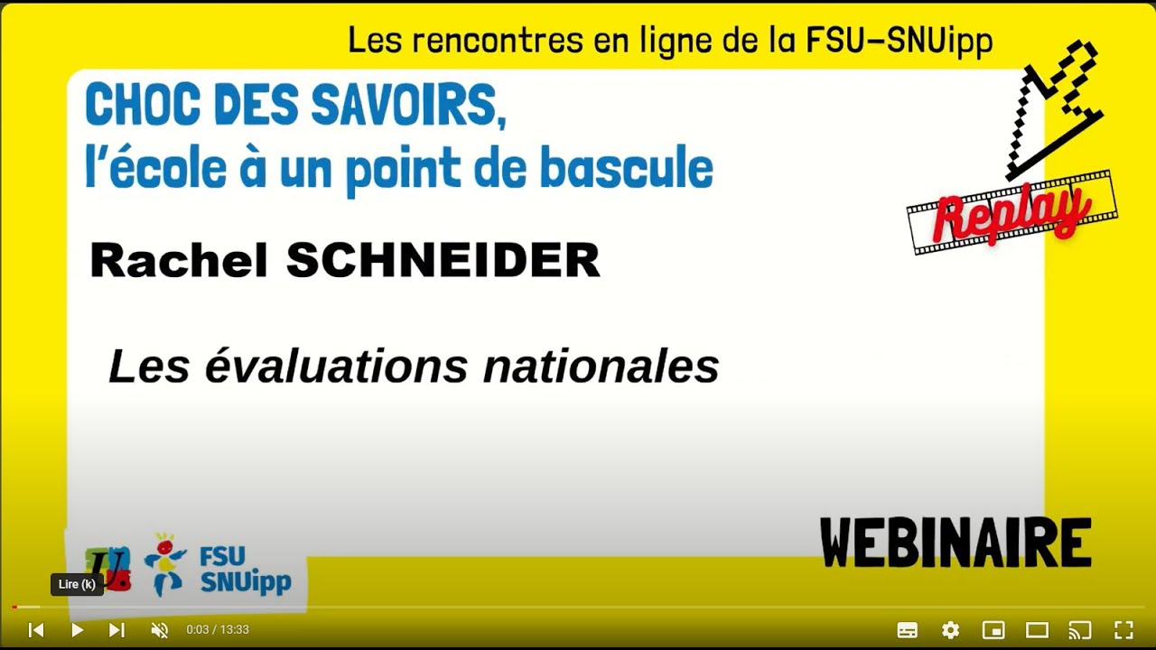 Les &eacute;valuations nationales