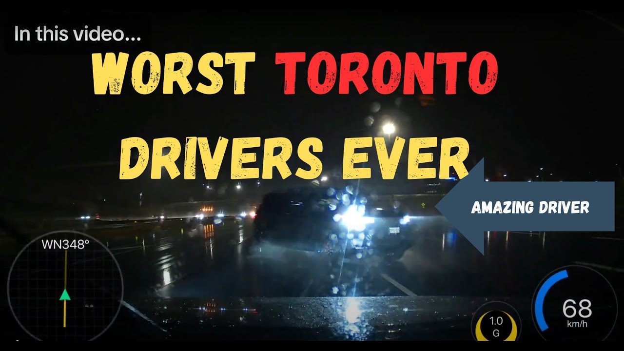 WORST TORONTO DRIVERS 14 min of dashcam footage  and crashes