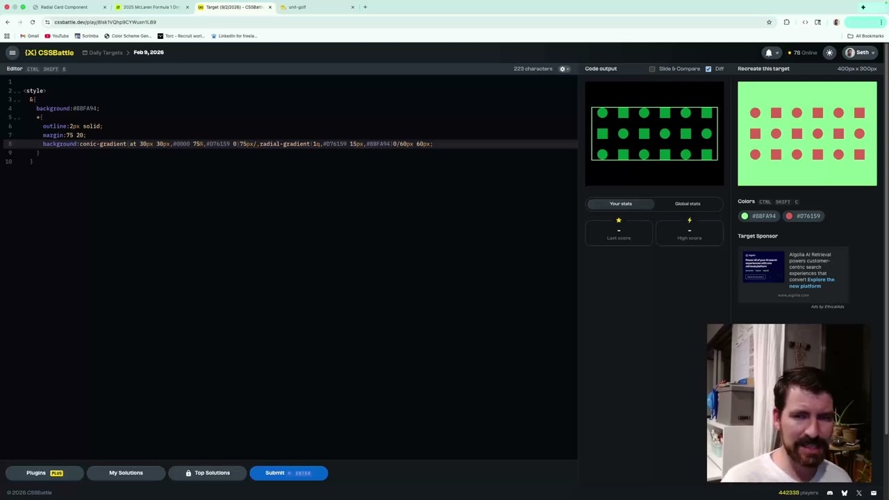 CSS Battle Daily Target - Festive Patterns
