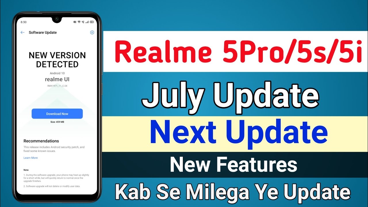 Realme 5 Pro/5s/5i July Update 🔥🔥