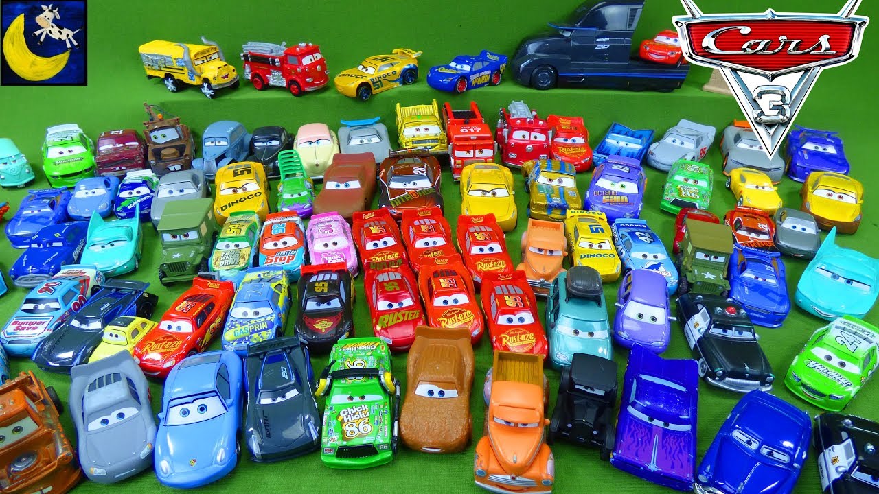 LOTS of Disney Cars 3 Diecast Toys Collection Miss Fritter Jackson Storm Lightning Mcqueen Collector