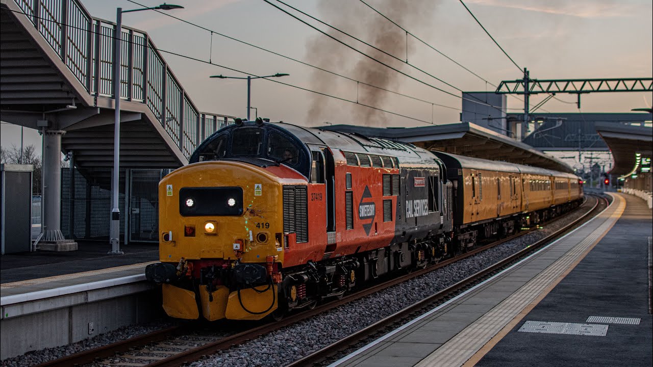 Swietelsky 37405 and 37419 Thrash around Essex on 1Q97 25/02/26