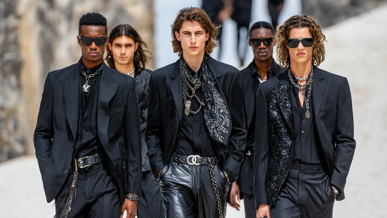 CHANEL Spring/Summer 2026 Menswear Inspiration | Slim Fits, Black Looks, Rock Chic Mood
