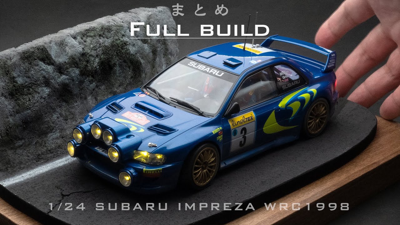 Сборка Tamiya SUBARU IMPREZA WRC1998 в масштабе 1/24: масштабная модель, полная сборка