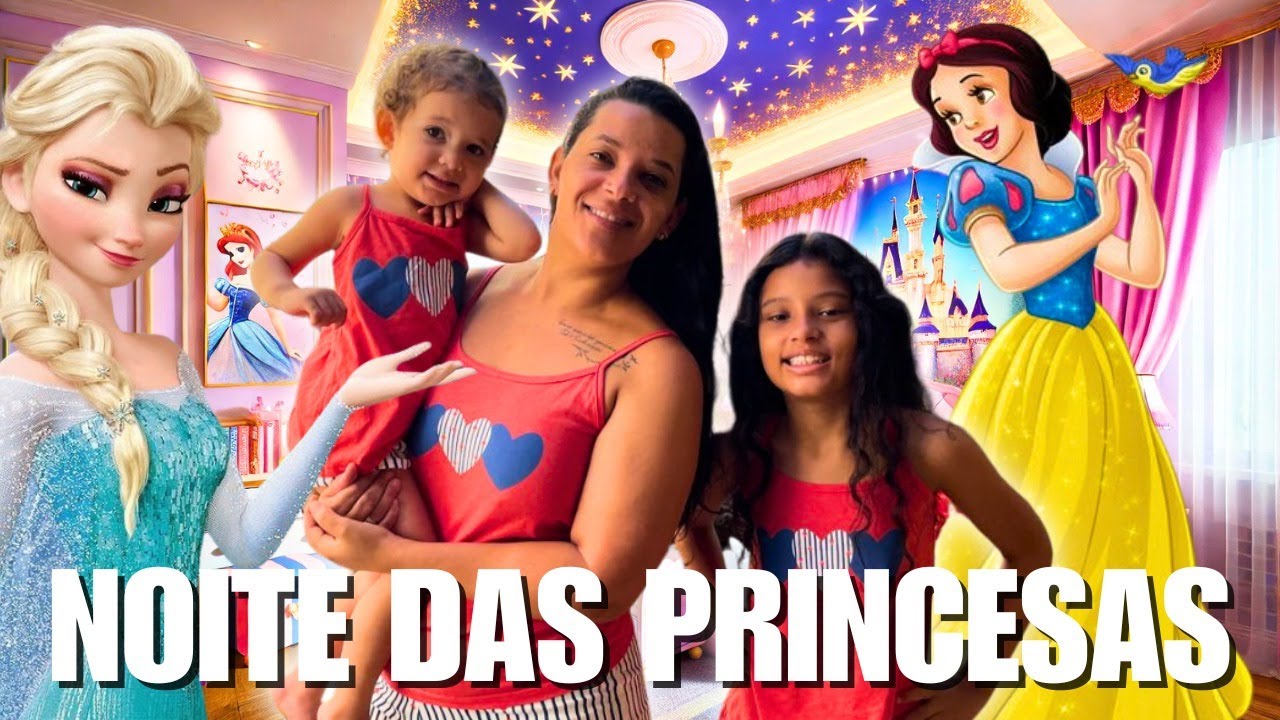 Melissa resolveu passar a noite na casa das Princesas da Disney ! Desafio aceito!