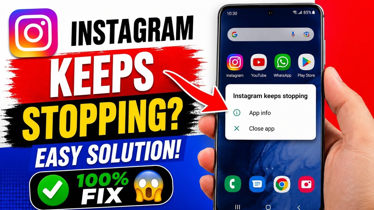 Instagram Auto Back Problem Today | Instagram Keeps Stopping Problem Kaise Thik Kare ✅