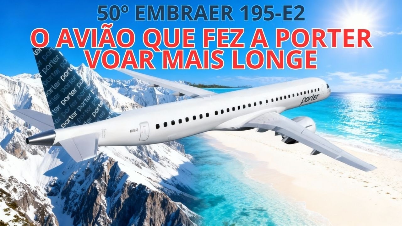 Aeronave E195 E2 É A CHAVE PARA O SUCESSO DA COMPANHIA