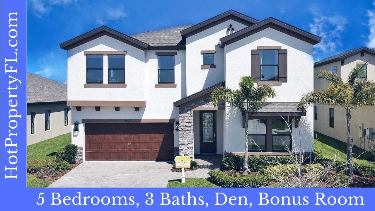 Take A Peek Inside The Stunning Pelican Model Home In Hawkstone, Lithia/tampa Fl | 5 Br, 3380 Sq Ft