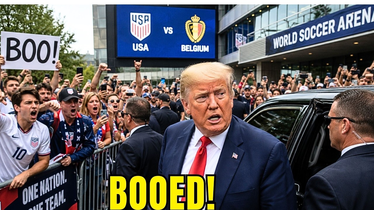Трампа ГРОМКО ОСВИСТАЛИ по прибытии на матч ЧЕМПИОНАТА МИРА FIFA на фоне СКАНДАЛА С КРАСНОЙ КАРТО...