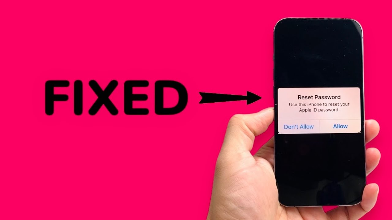 How To Fix Reset Password Pop Up on iPhone!