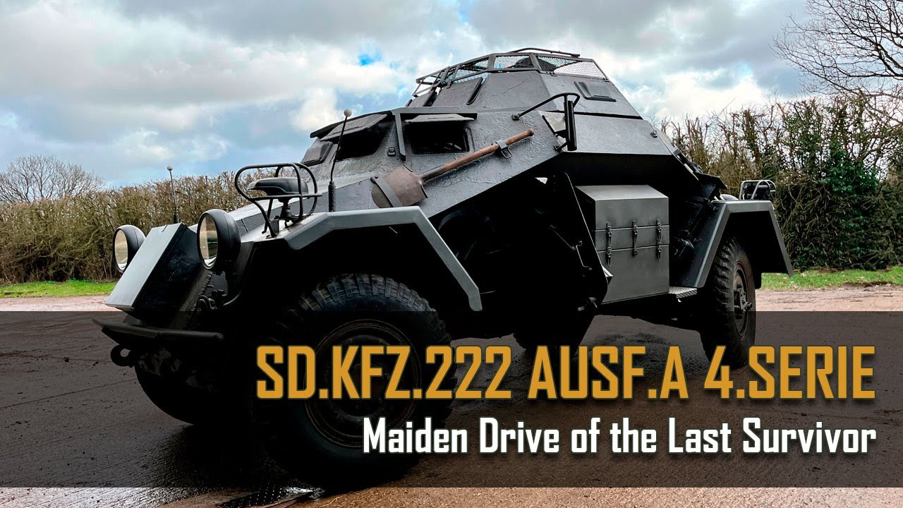 Maiden Drive of the Last Sd.Kfz. 222 Ausf.A 4.Serie in Existence