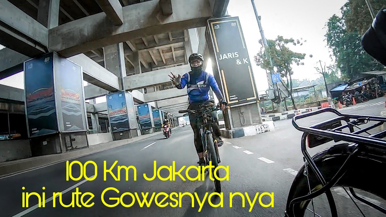 GOWES KELILING JAKARTA 100KM | RUTE FONDO JALUR DAMAI PESEPEDA JAKARTA