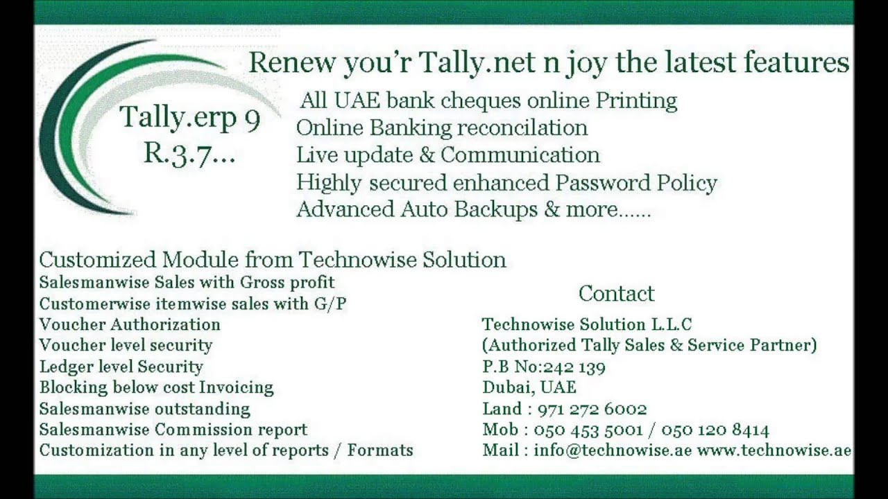 Tally UAE....