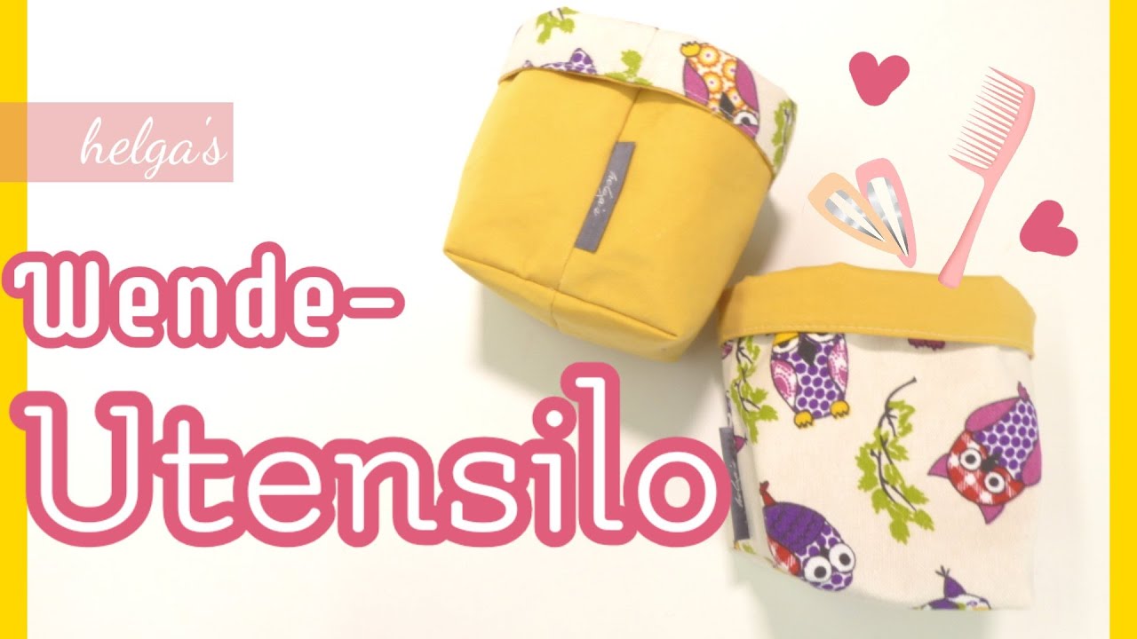 DIY Utensilo nähen für Anfänger