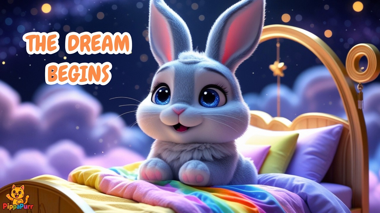 🐰 A Sleepy Bunny’s Sweet Dream Begins 🌙 | Toddlers Songs | Pippapurr Songs