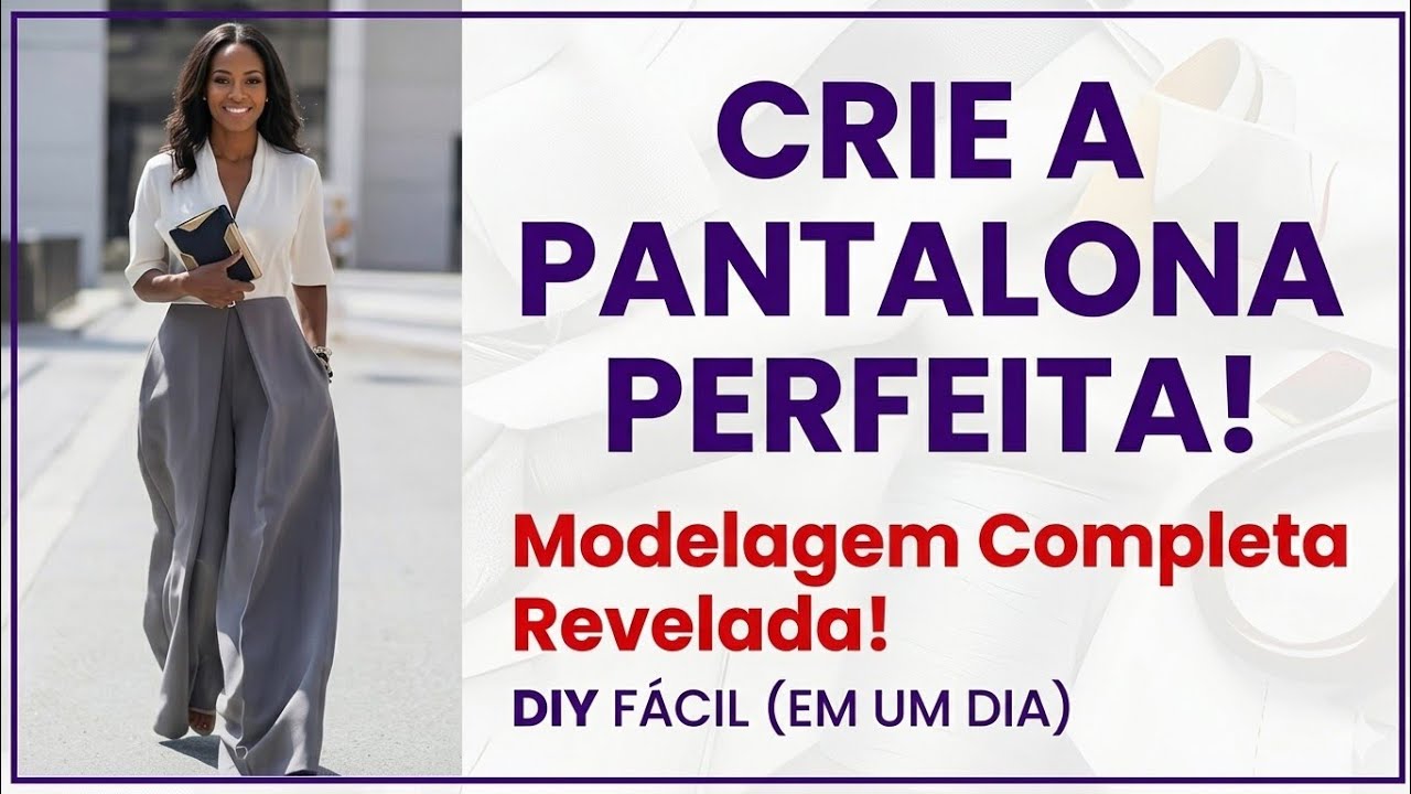 ✅️DIY Como fazer Pantalona Fácill_Costura fácil passo a passo para iniciantes Gisleide Novelo