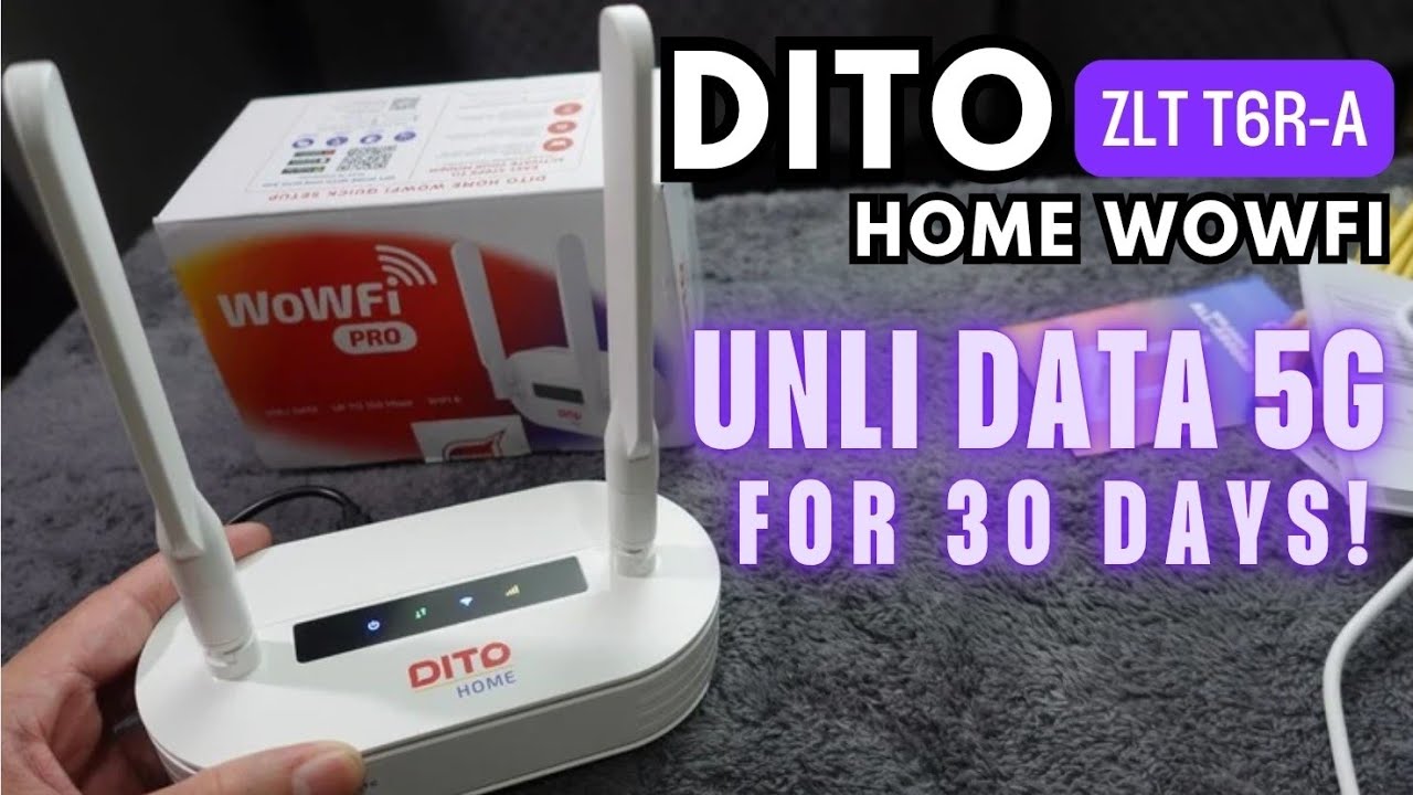  ZLT T6R-A | DITO Home WOWFi Unboxing with Speed Test!