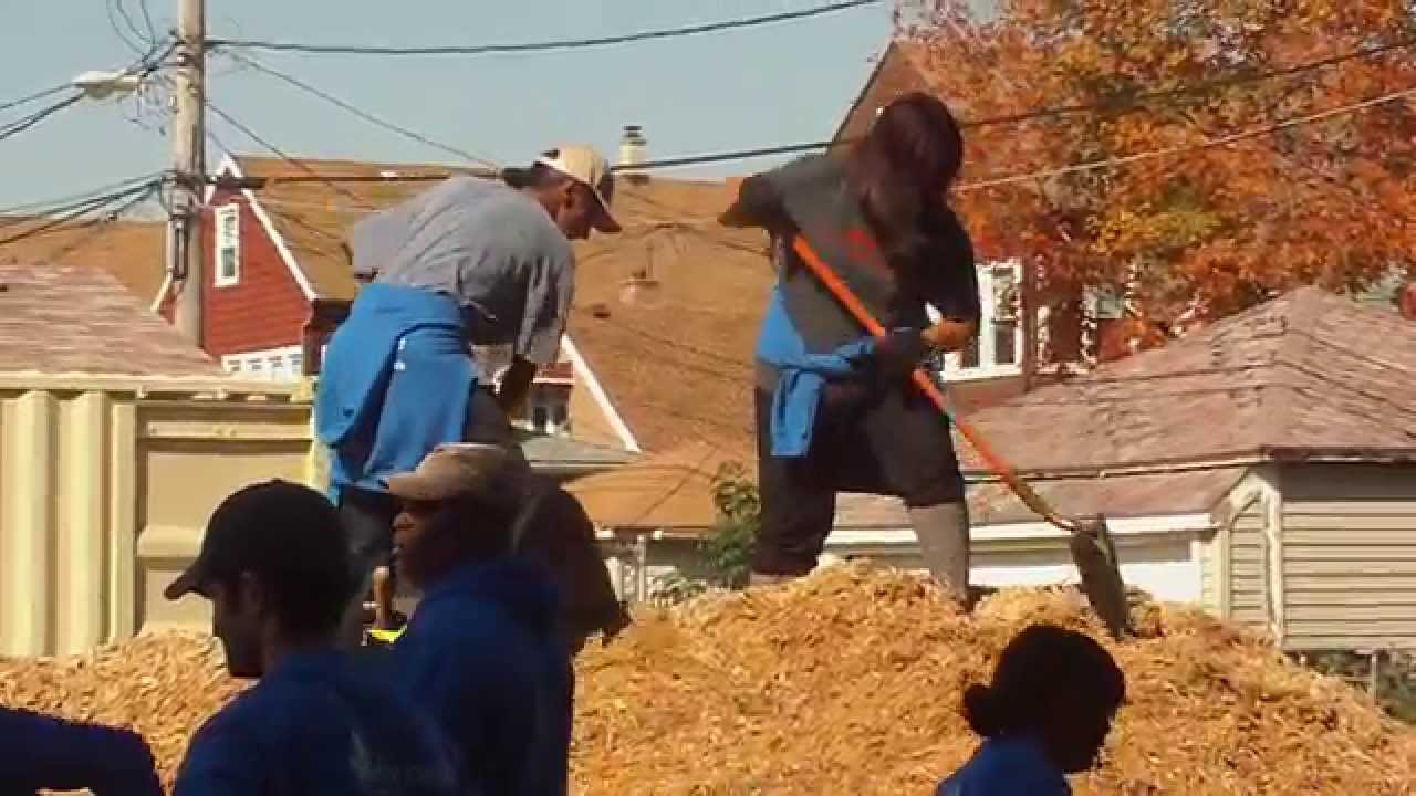 Mago and Angelica- Building playground Oct 2010