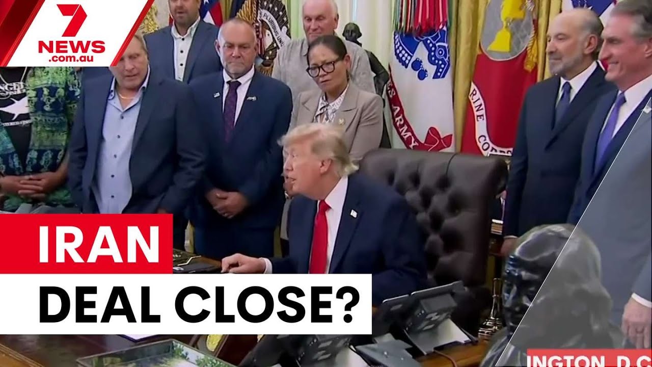 Трамп в 39-й раз заявляет о скорой сделке с Ираном | 7NEWS