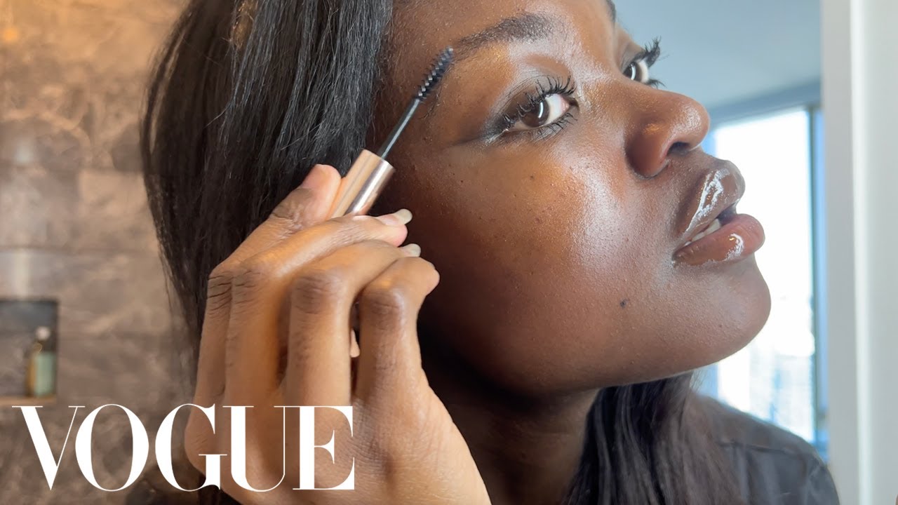 doing my makeup as if i am in a vogue beauty secrets video