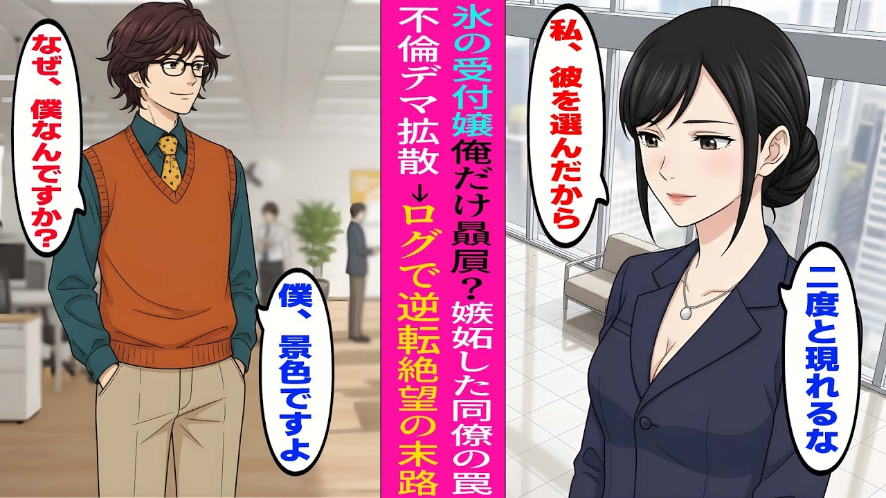 【漫画】空気扱いの平社員だった俺が受付の女神にだけ選ばれた理由 ?「美人受付の“例外”だった真実」→男たちの評価が逆転した