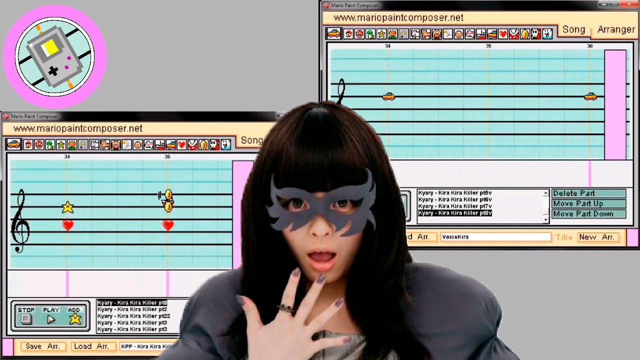 Kira Kira Killer - Kyary Pamyu Pamyu | Mario Paint Composer #Kyary