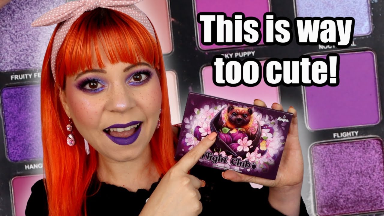 Lets try the Menagerie Cosmetics Flight Club palette! 🦇