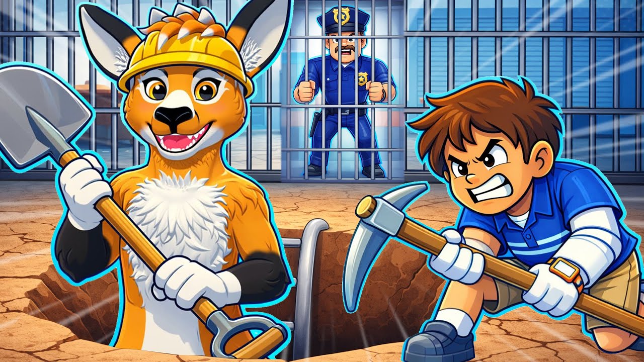 WYKOPALIŚMY WIELKĄ DZIURĘ ABY UCIEC Z WIĘZIENIA w ROBLOX!