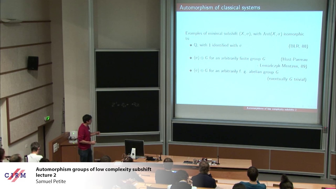Samuel Petite: Automorphism groups of low complexity subshift - Lecture 2