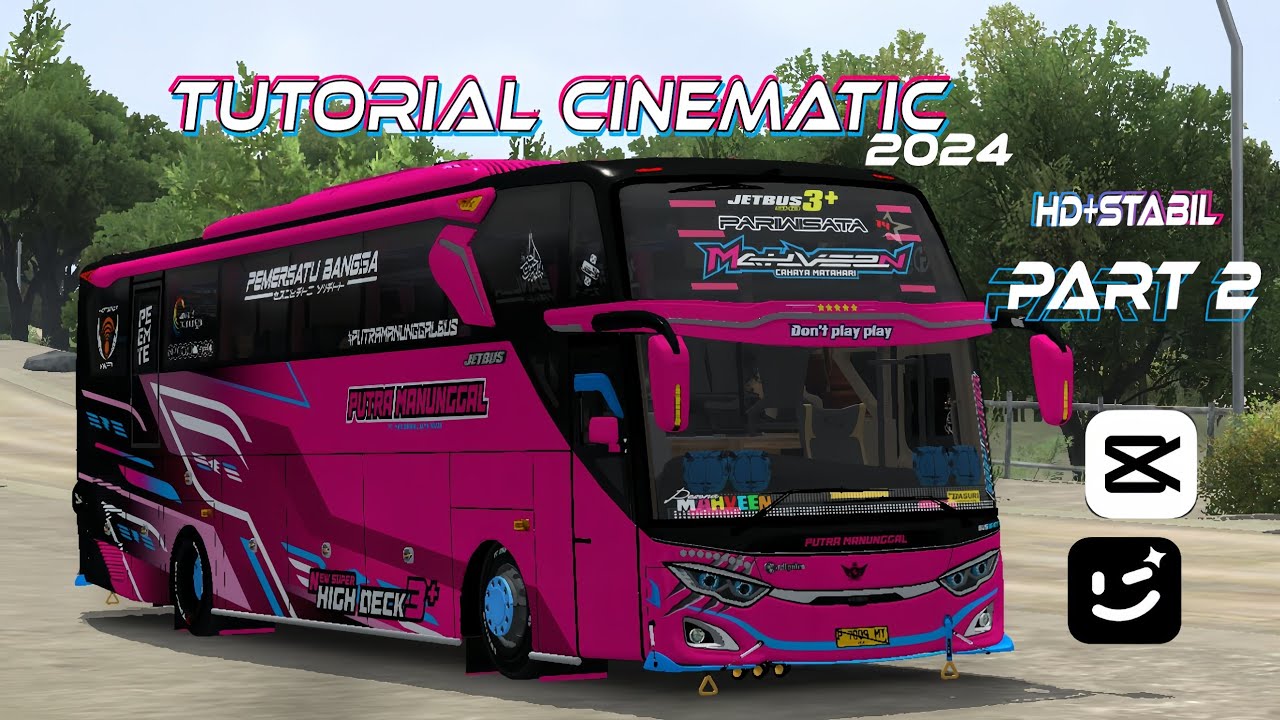 TUTORIAL CINEMATIC  BUSSID VIRAL TIKTOK😱HD+NO GATER😱