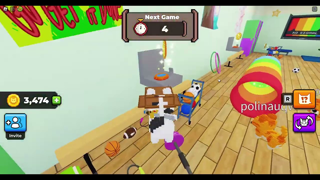 Play cats hide and seek with a fan 2