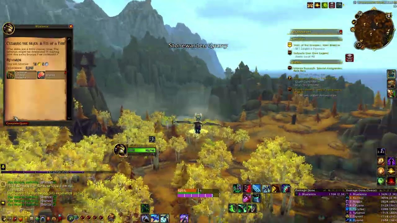 WoW War Within - Legion Remix Patch 11.2.5 Quest: Clearing the Skies A Fel of a Time