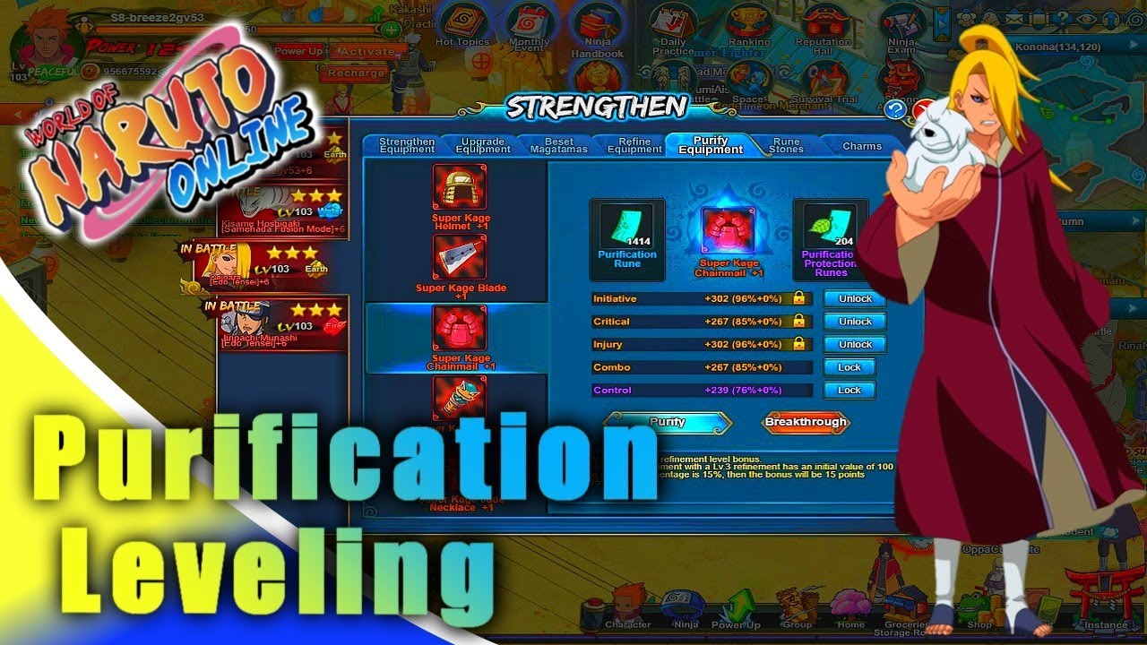 👌🤘Naruto Online - Purification Leveling 😆👍