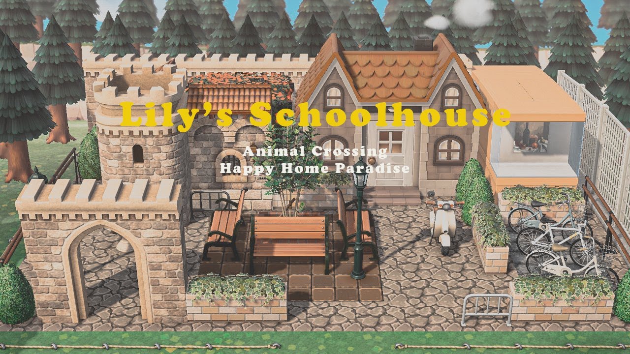 [Speed Build] Animal Crossing Happy Home Paradise  #3 Lily's Schoolhouse