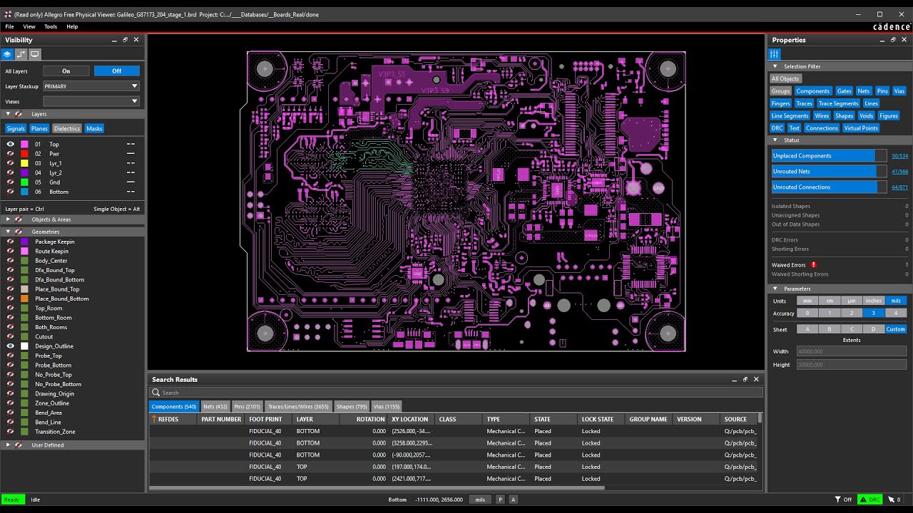 Allegro board Viewer