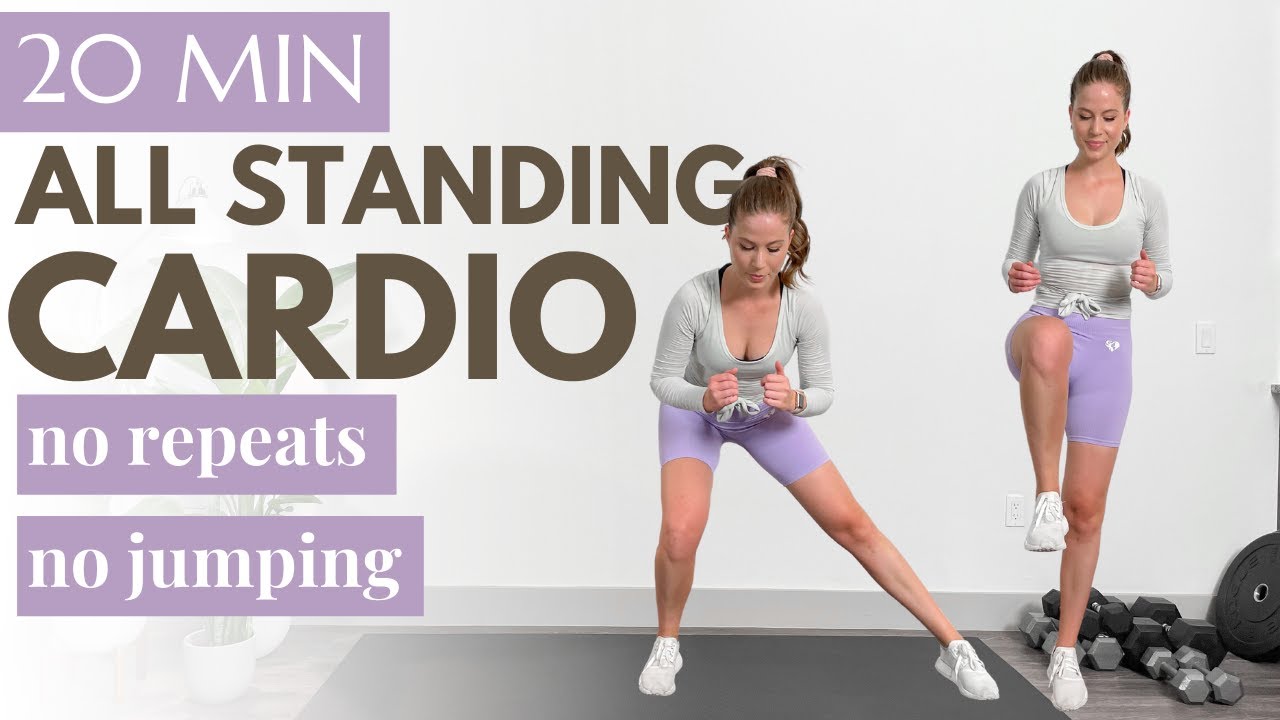 20-МИНУТНАЯ Низкоинтенсивная тренировка + КАРДИО HIIT-ТРЕНИРОВКА стоя | Без повторений + Кардио б...