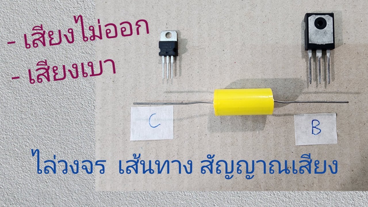 เครื่องขยายเสียงเสีย  เสียงไม่ออก   เสียงเบา  เครื่องเสียงไฟเข้าแต่ไม่มีเสียง และ  เพาเวอร์แอมป์เสีย