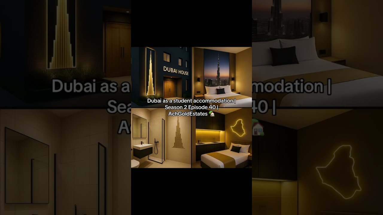 Dubai as a student accommodation | Season 2 Episode 40 | AchGoldEstates 🏡