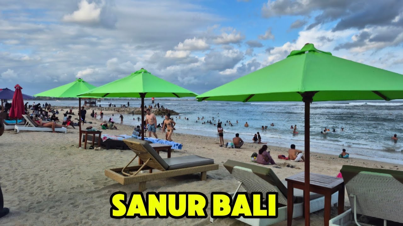 WALK AROUND SANUR BEACH TOURIST AREA