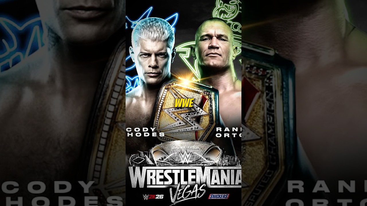 Their FIRST WrestleMania Match! #randyorton #codyrhodes #wwe #prowrestling #rko