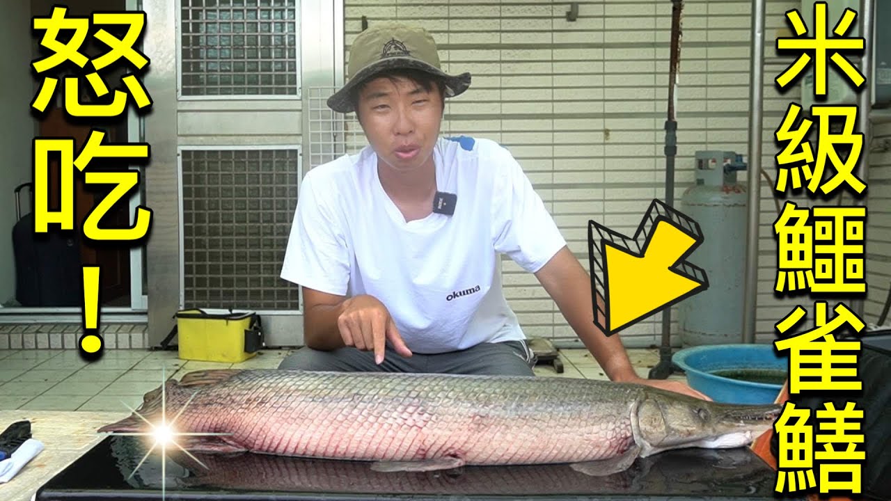 挑戰！！怒吃110公分鱷雀鱔！會拉肚子嗎？沒想到味道意外的不錯啊！！