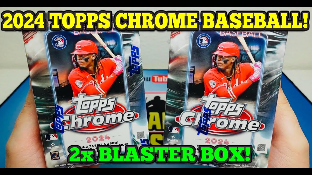 Trefa 1 ku 1000 balíčkům?!  🤯🔥2024 Topps CHROME 2x Blaster Box Break! Baseballové kartičky MLB!