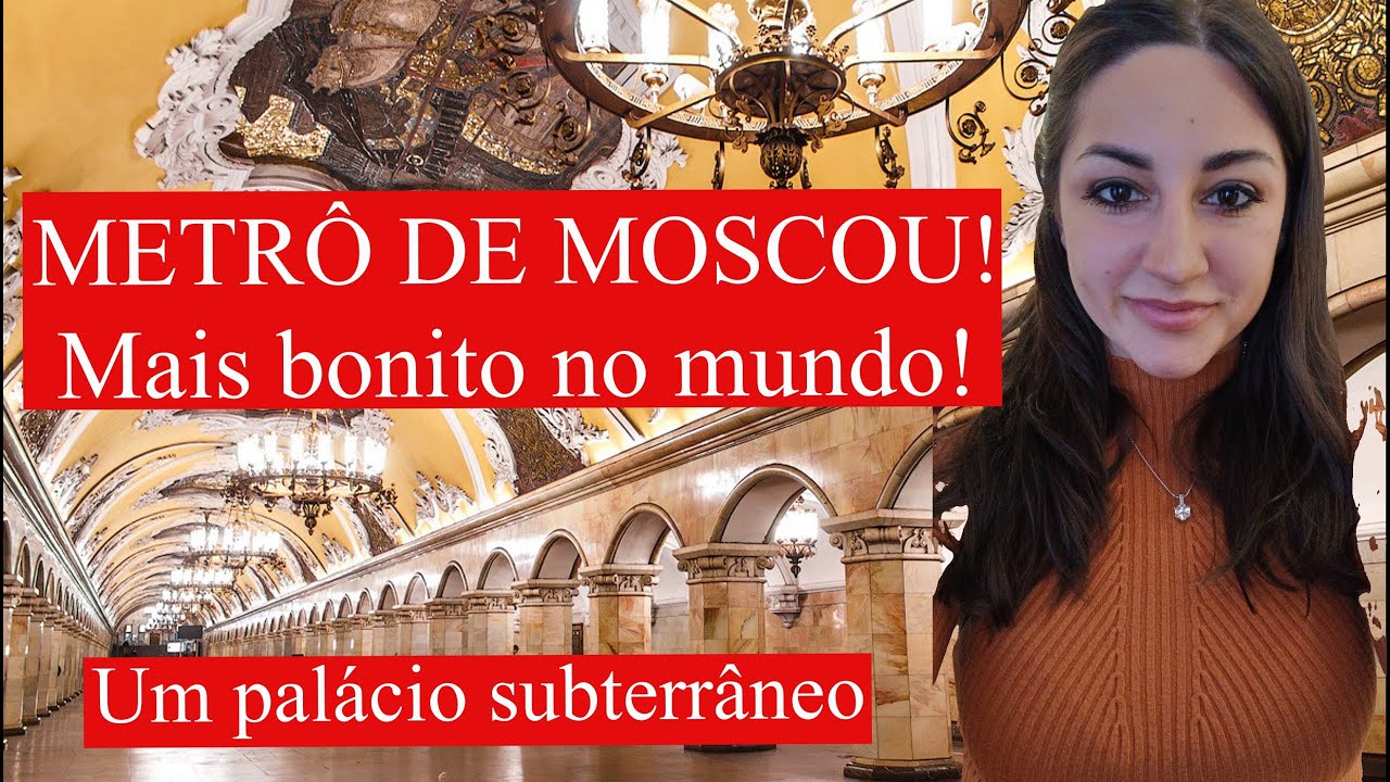 Metrô de Moscou- mais bonito no mundo! #metro #moscou #russia