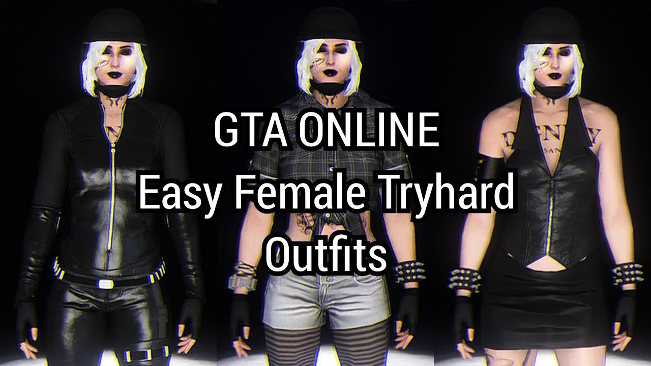 GTA ONLINE PS4/ PS5/ PC/XBOX/ EASY FEMALE TRYHARD OUTFITS