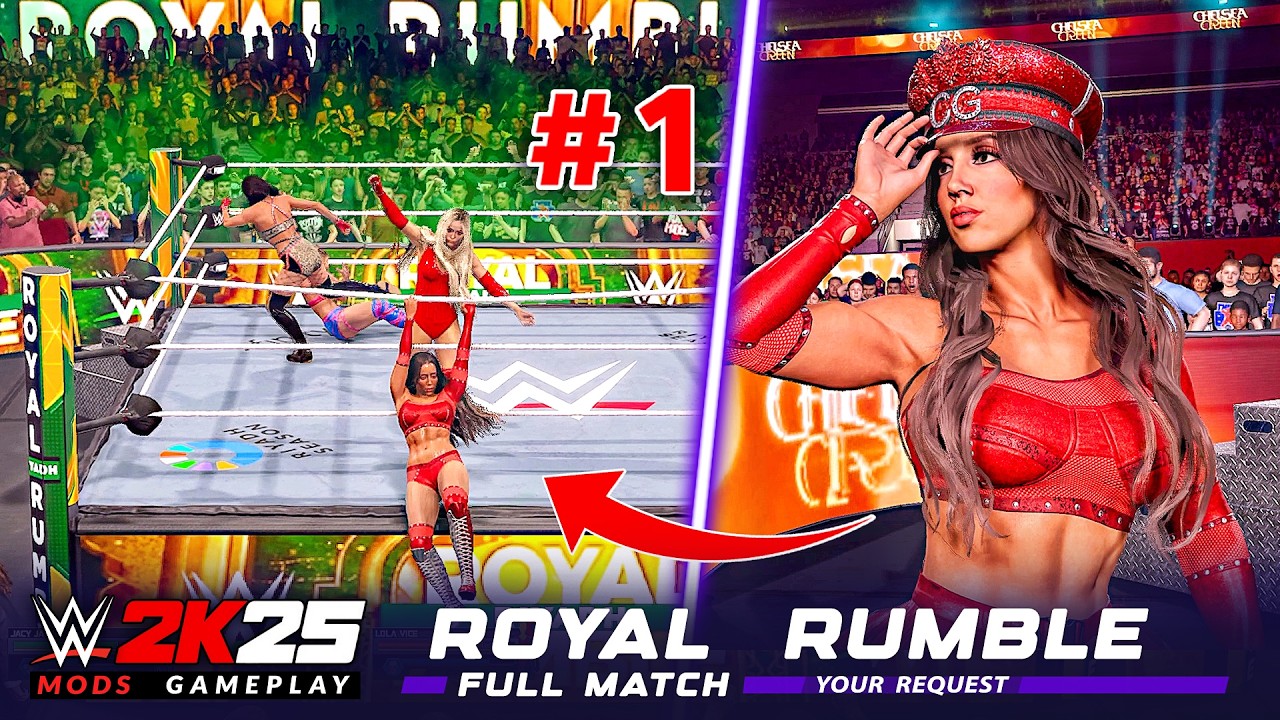 EPIC SURVIVOR! 🤯 Chelsea Green WINS Women's Royal Rumble from N0. 1! [WWE 2K25 Full Match]
