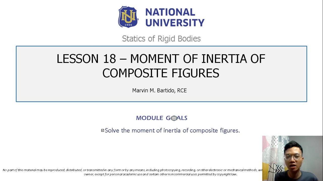 Statics of Rigid Bodies - Moment of Inertia of Composite Figures