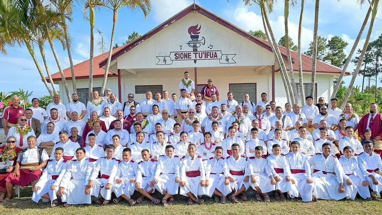 Beulah EX Students Brass Bnad playing at Beulah Adventist College, Tonga.
