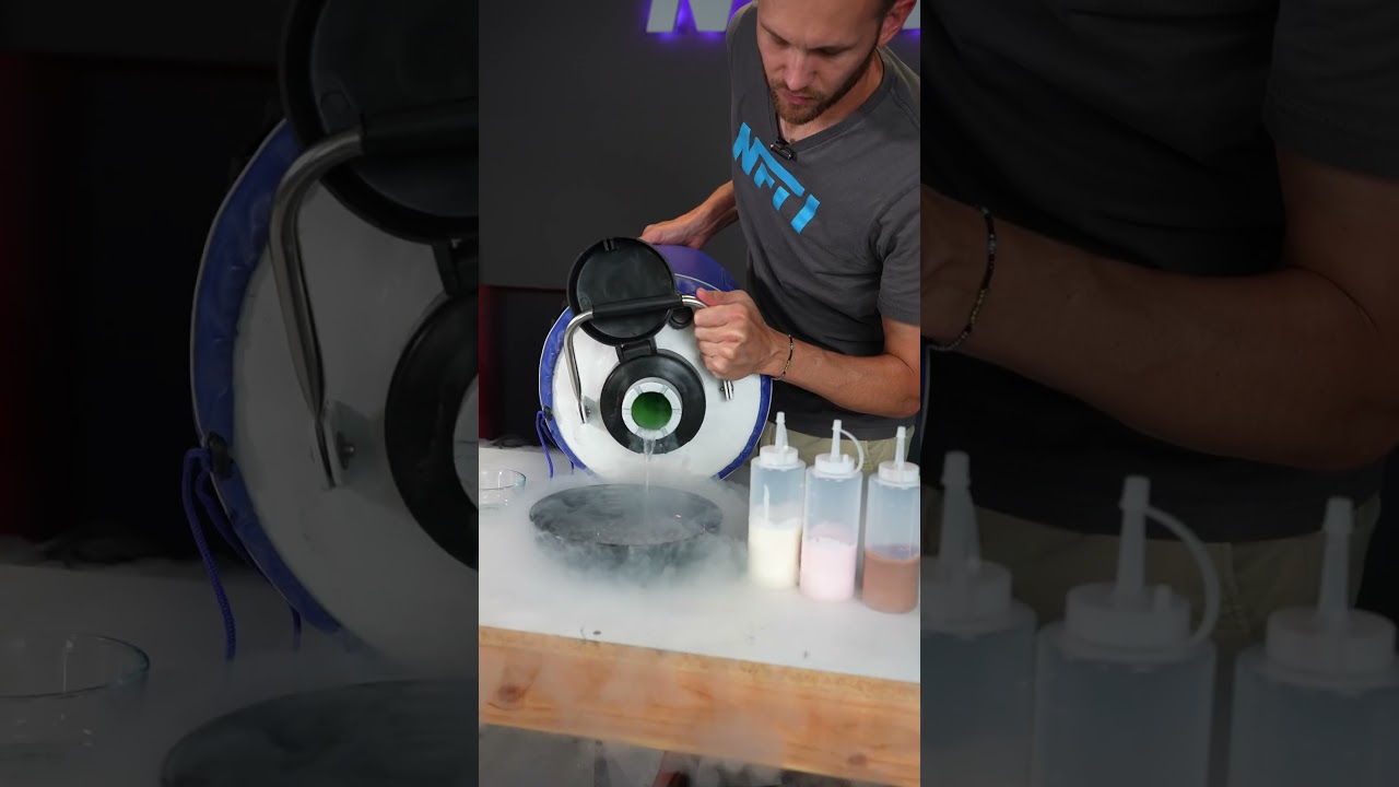 Making Dippin' Dots with Liquid Nitrogen!