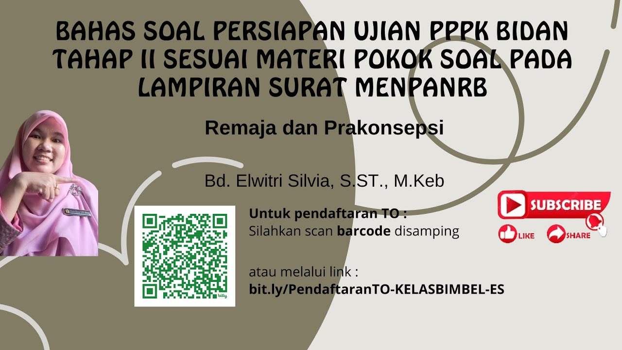 BAHAS SOAL PERSIAPAN UJIAN PPPK BIDAN TAHAP II SESUAI MATERI POKOK SOAL PADA LAMPIRAN SURAT MENPANRB