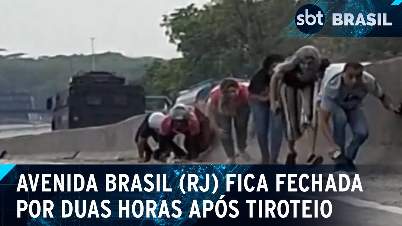 Tiroteio na Avenida Brasil, no Rio, deixa 3 mortos e 3 baleados | SBT Brasil (24/10/24)